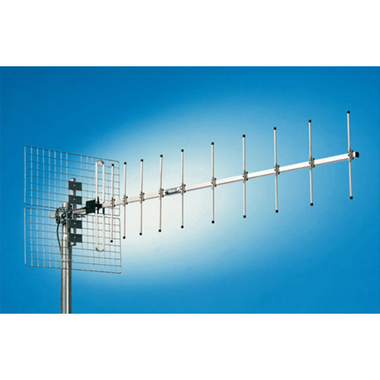 Riktantenn 12 element 415-480 MHz. Inkl. mast- och väggfäste med reflektor