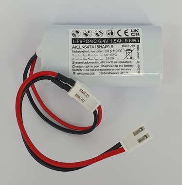 Batteri Ontec 6.4V 1500mAh (lång anslutningskabel)