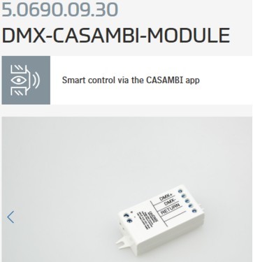 Casambi dmx modul för rgb styrning