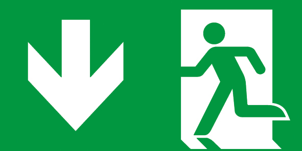 Piktogram GuideLed väggmontage