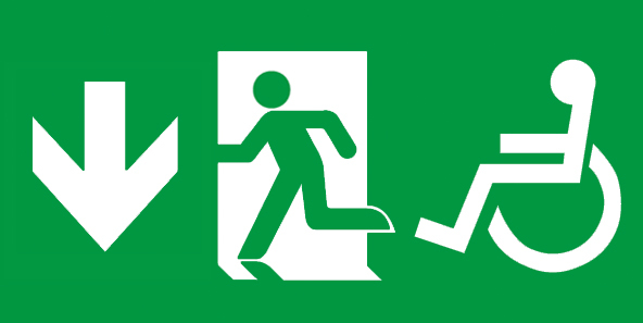 Piktogram GuideLed väggmontage